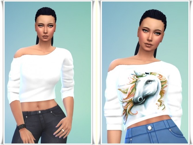 Sims 4 Different Saphira Tops at Louisa Creations4Sims
