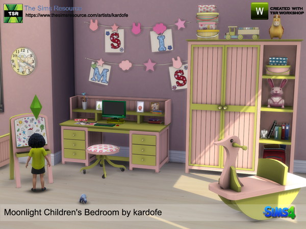 Sims 4 Moonlight Childrens Bedroom by kardofe at TSR