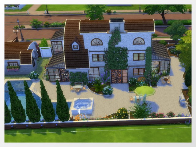 Sims 4 Modern cottage by Oldbox at All 4 Sims