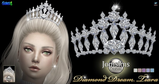 Sims 4 Diamond dream tiara at Jomsims Creations