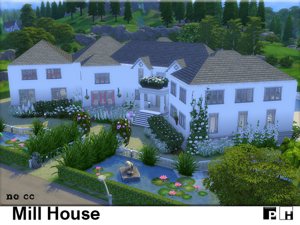 Sims 4 Mill House by Pinkfizzzzz at TSR