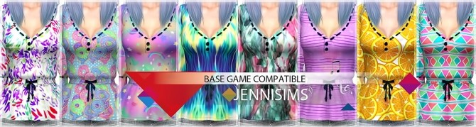 Sims 4 Base Game compatible Tops, Shirt at Jenni Sims