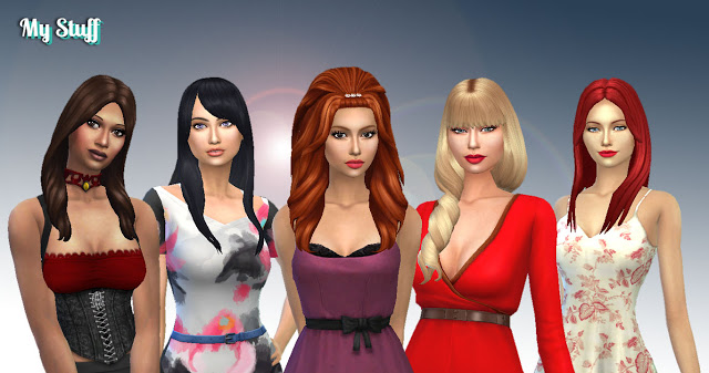 Sims 4 Female Long Hair Pack 11 at My Stuff
