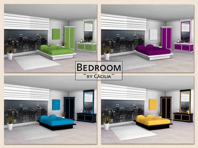 Sims 4 Bedroom by Cäcilia at Akisima