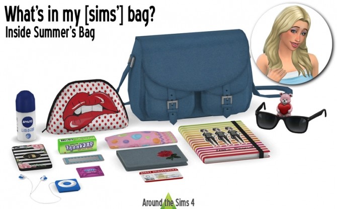 Sims 4 Handbag clutter Summer at Around the Sims 4