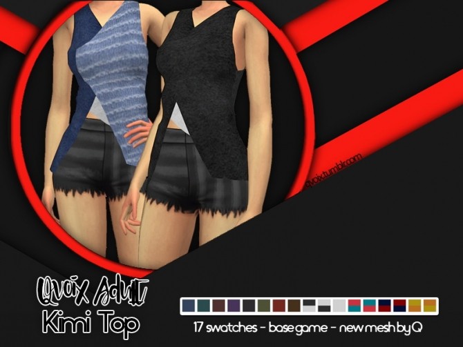 Sims 4 Kimi Top at qvoix – escaping reality