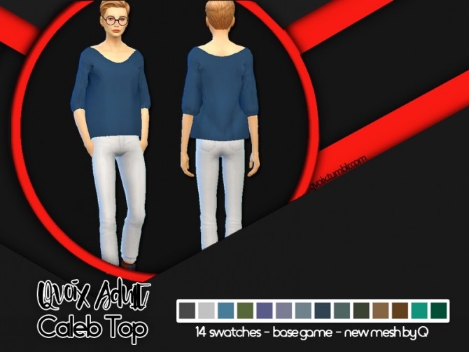 Sims 4 Caleb Top at qvoix – escaping reality