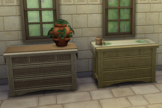 Sims 4 Dresser EarlyCiv1 by mammut at Blacky’s Sims Zoo