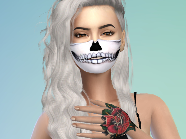 Sims 4 Tattoo Rose by Satas at TSR