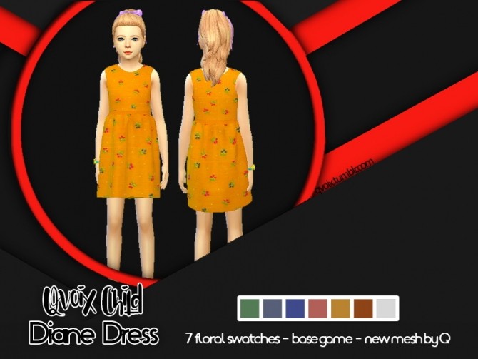 Sims 4 Diane Dress at qvoix – escaping reality