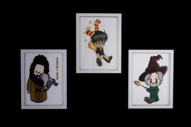 Sims 4 Art Wall Harry Potter Cute Collection at Lily Sims