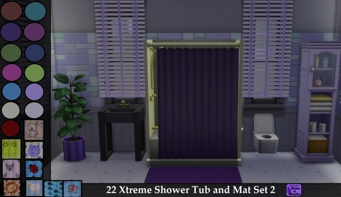 Sims 4 22 XtremeShowerTub and Mat Set 2 by wendy35pearly at Mod The Sims