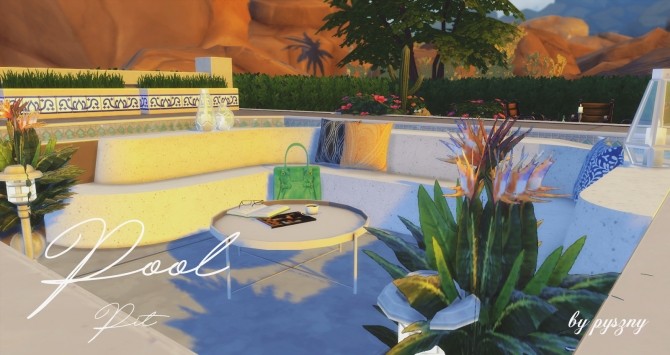Sims 4 Pool Pit set at Pyszny Design
