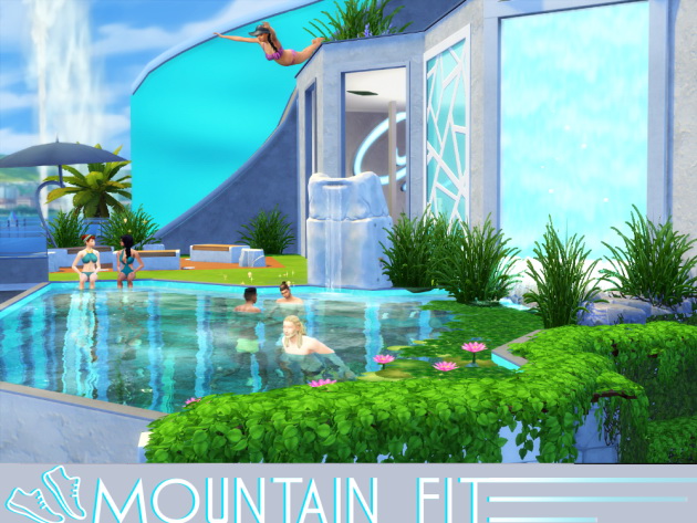 Sims 4 Mountain Fit house by Waterwoman at Akisima