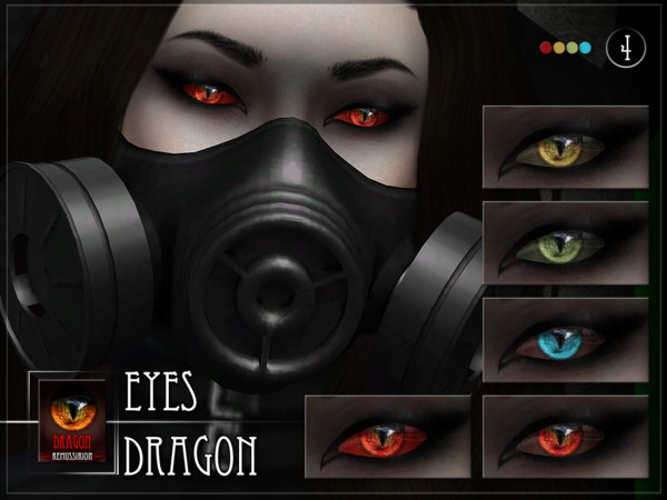 Sims 4 Dragon Eyes by RemusSirion at TSR