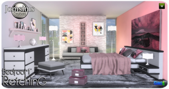 Retching bedroom at Jomsims Creations » Sims 4 Updates