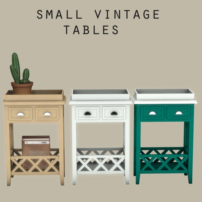 Sims Small Table Small Vintage Table at Leo Sims » Sims 4 Updates
