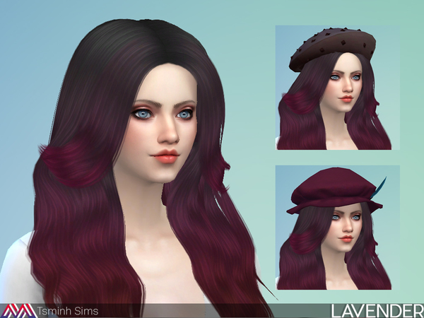 Sims 4 Lavender hair 35 by TsminhSims at TSR