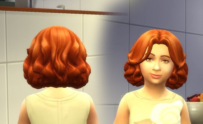 Sims 4 Jacqueline Hair for Girls at My Stuff