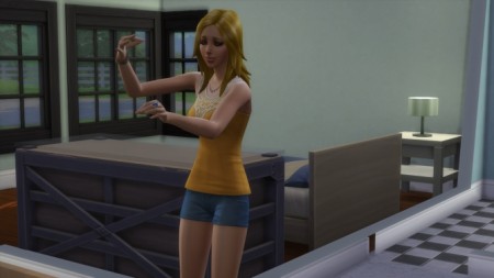 Music Lover Idle Animation in Live Mode (Occasional) by CardTaken at Mod The Sims