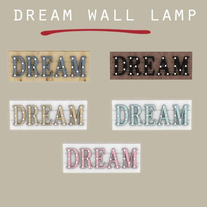 Sims 4 Dream Wall Lamp at Leo Sims