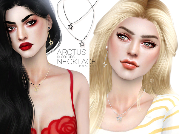 Sims 4 Arctus Necklace by Pralinesims at TSR