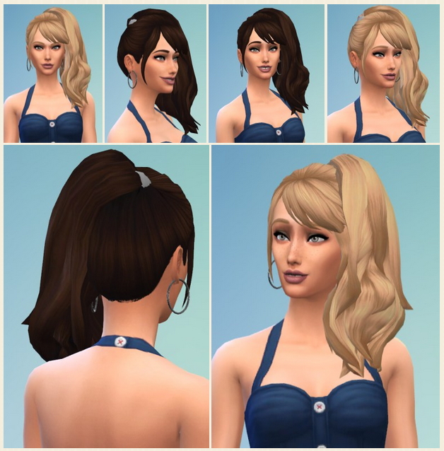 Sims 4 Lost in the 60s Hair at Birksches Sims Blog