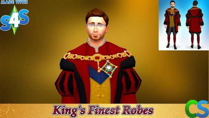 Sims 4 Tutor of Tudors Kings Finest Robes by cepzid at SimsWorkshop