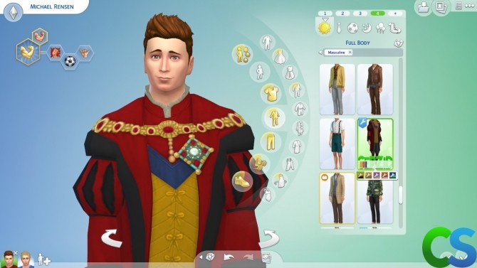 Sims 4 Tutor of Tudors Kings Finest Robes by cepzid at SimsWorkshop