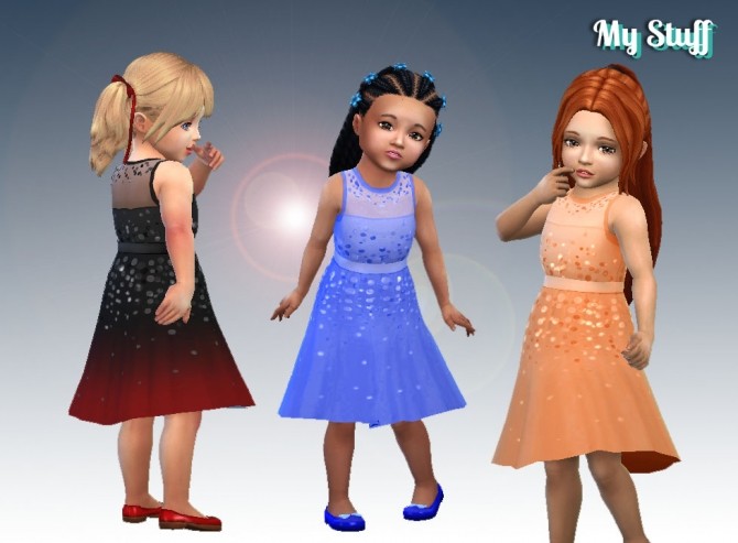 Sims 4 Holiday Dress for Toddlers at My Stuff