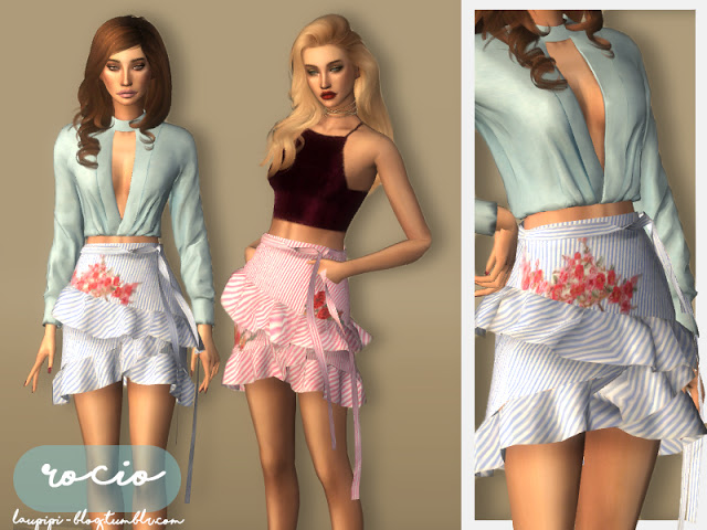 Sims 4 Rocio skirt at Laupipi