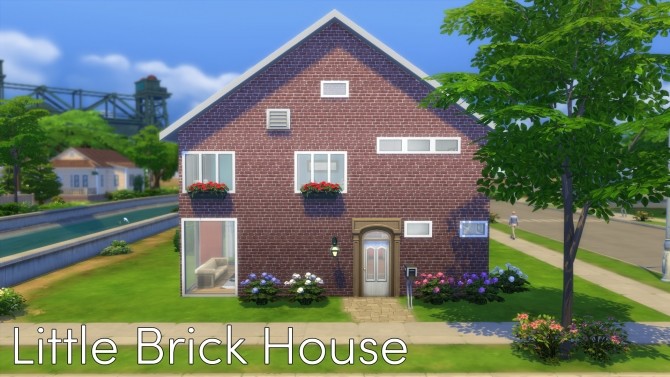Sims 4 Little Brick House by Malwa1216 at Mod The Sims