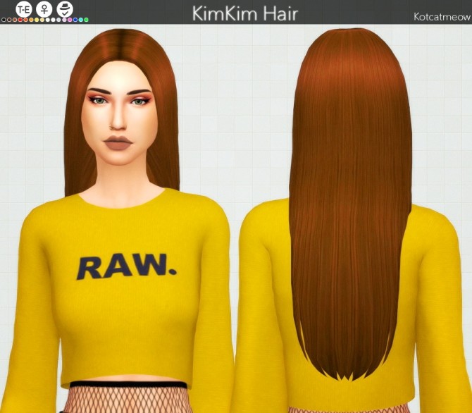 Sims 4 KimKim hair at KotCatMeow