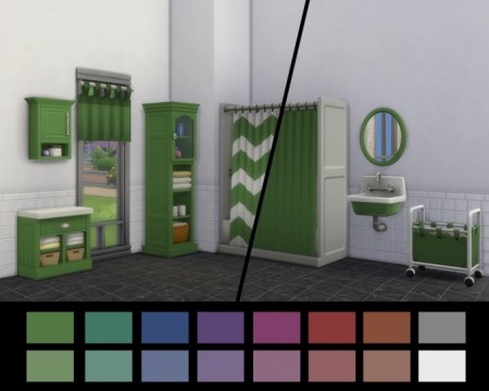 Parenthood Bathroom Items Recoloured by simsessa at Mod The Sims
