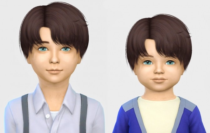 Sims 4 Ade Jungkook Hair Kids & Toddlers at Simiracle