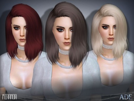 Miranda hair by Ade_Darma at TSR » Sims 4 Updates