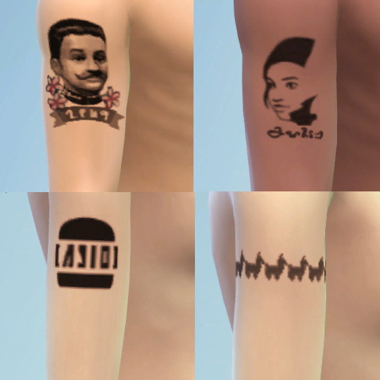 Sims 4 20 Upper arm tattoos (Right) at Budgie2budgie
