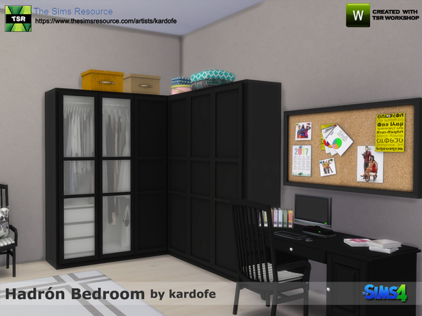 Sims 4 Hadron Bedroom by kardofe at TSR