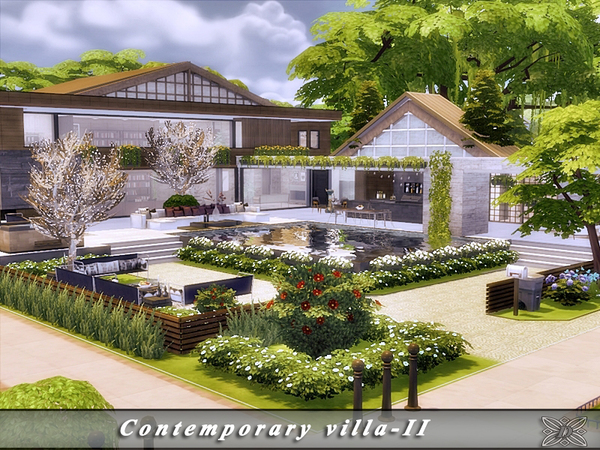 Sims 4 Contemporary villa II by Danuta720 at TSR