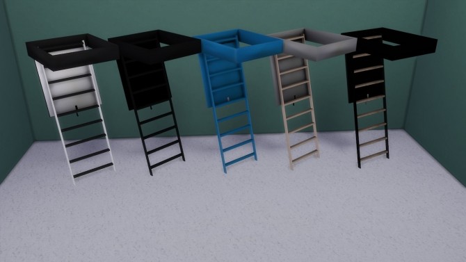 Sims 4 Attic Ladder at Enure Sims