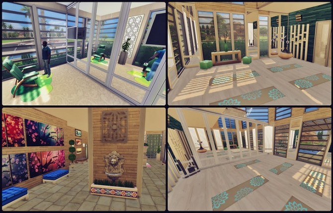Sims 4 Oasis Springs Spa at SkyFallSims Creation´s