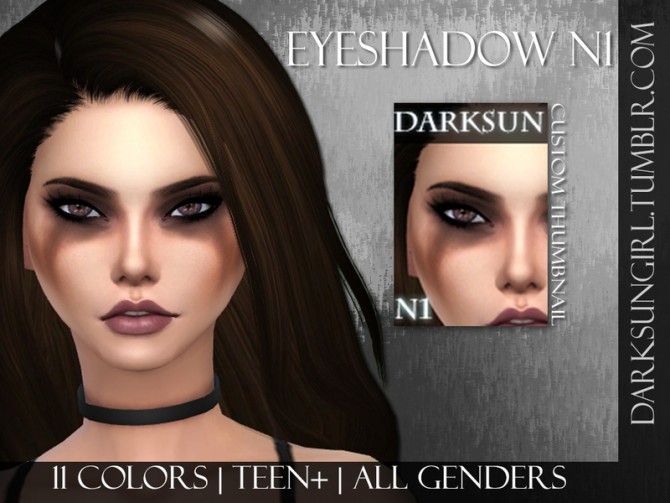 Sims 4 Eyeshadow N1 by DarksunGirl at TSR