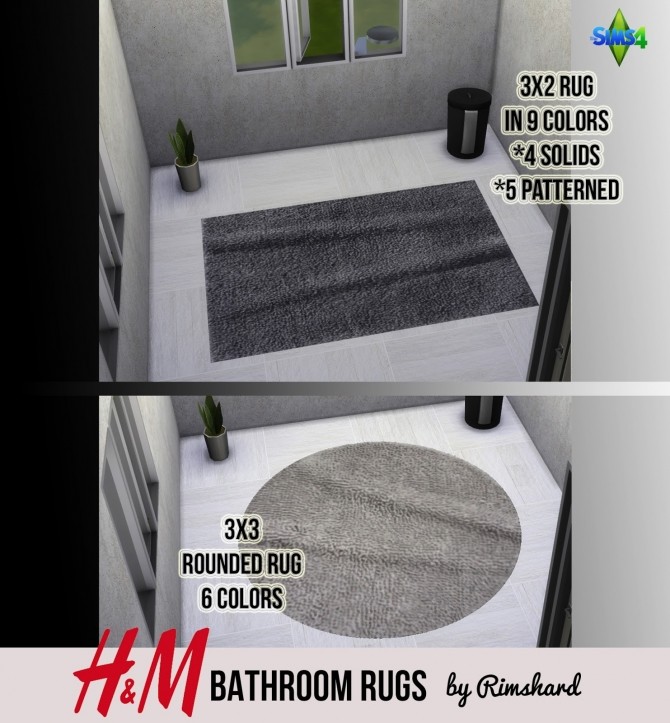 Sims 4 Bathroom Rug Sets at Rimshard Shop
