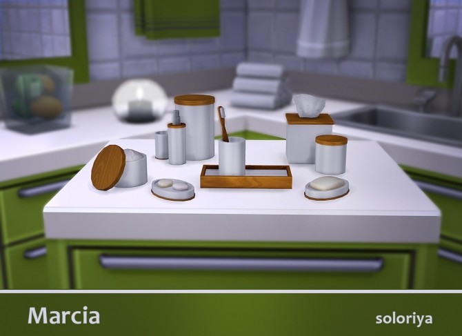 Sims 4 Marcia bathroom accessories at Soloriya