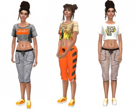 Relax outfits at Dreaming 4 Sims