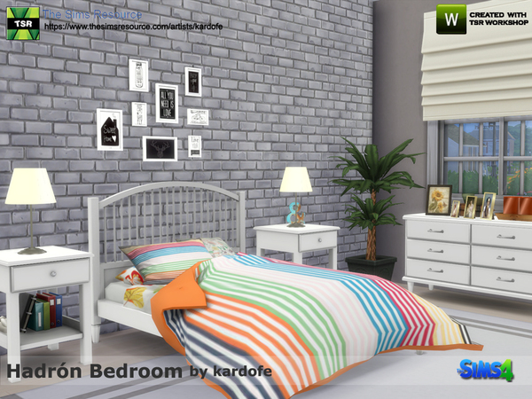 Sims 4 Hadron Bedroom by kardofe at TSR