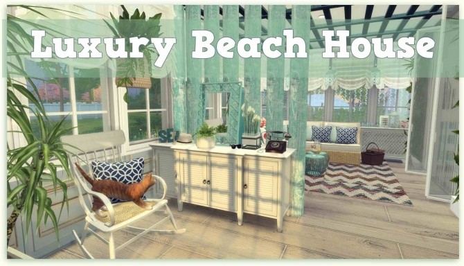 Sims 4 Luxury Beach House at Dinha Gamer
