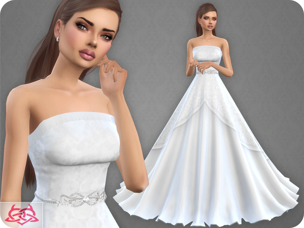 Sims 4 Wedding Dress 9 RECOLOR 1 by Colores Urbanos at TSR