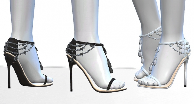 Marissa Sandals by MrAntonieddu at MA$ims4 » Sims 4 Updates