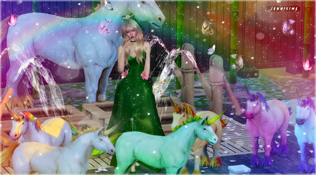 Sims 4 Decoratives Horse Unicorn at Jenni Sims
